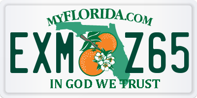 FL license plate EXMZ65
