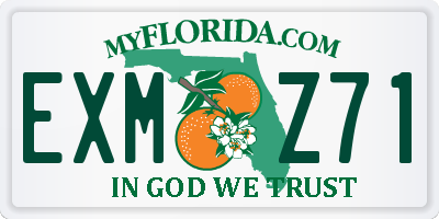 FL license plate EXMZ71