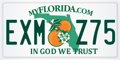 FL license plate EXMZ75