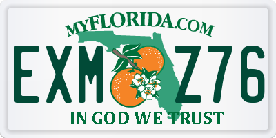 FL license plate EXMZ76