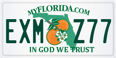 FL license plate EXMZ77