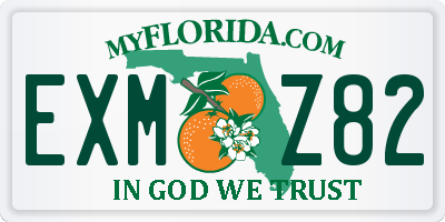 FL license plate EXMZ82
