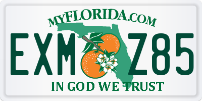 FL license plate EXMZ85