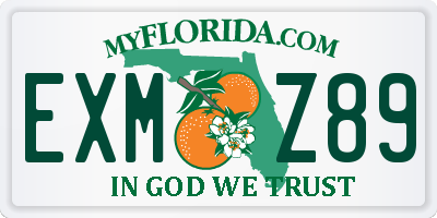 FL license plate EXMZ89