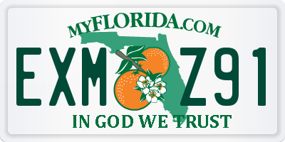 FL license plate EXMZ91