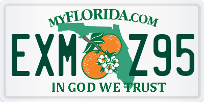 FL license plate EXMZ95