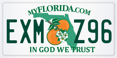 FL license plate EXMZ96