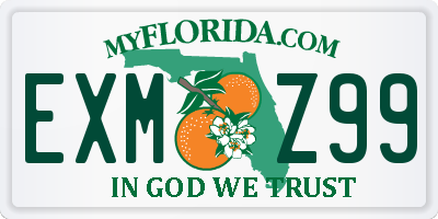 FL license plate EXMZ99