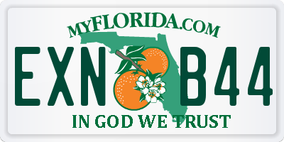 FL license plate EXNB44