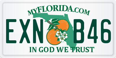 FL license plate EXNB46