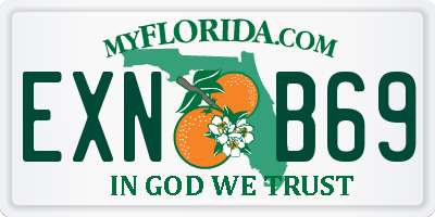 FL license plate EXNB69