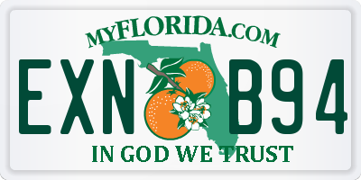 FL license plate EXNB94