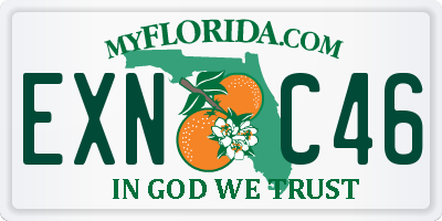 FL license plate EXNC46
