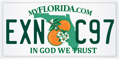 FL license plate EXNC97