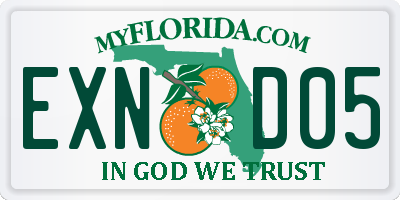 FL license plate EXND05