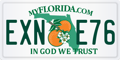 FL license plate EXNE76
