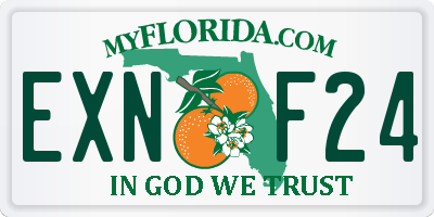 FL license plate EXNF24