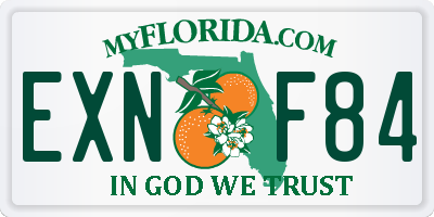 FL license plate EXNF84