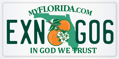 FL license plate EXNG06