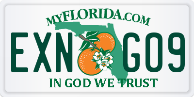 FL license plate EXNG09