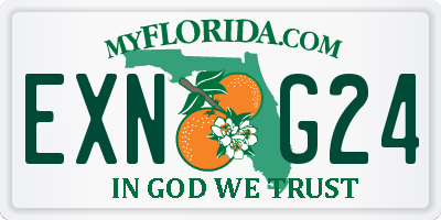 FL license plate EXNG24