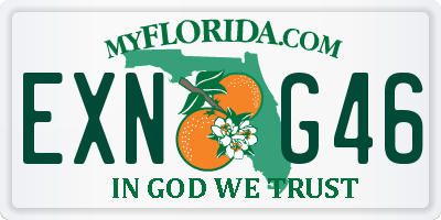 FL license plate EXNG46