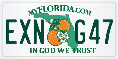 FL license plate EXNG47