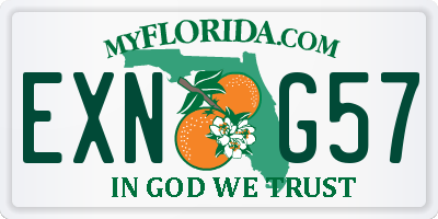 FL license plate EXNG57