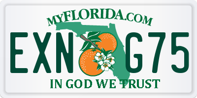 FL license plate EXNG75