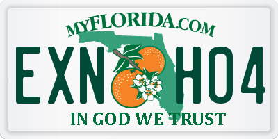 FL license plate EXNH04