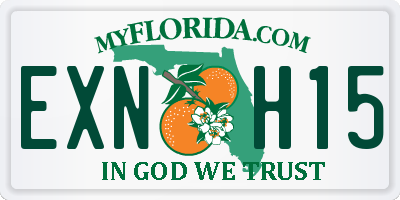 FL license plate EXNH15