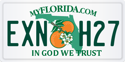FL license plate EXNH27