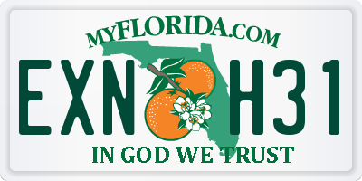 FL license plate EXNH31