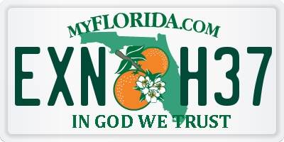 FL license plate EXNH37