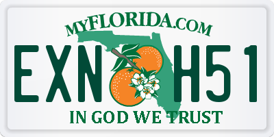 FL license plate EXNH51