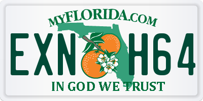 FL license plate EXNH64