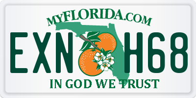 FL license plate EXNH68