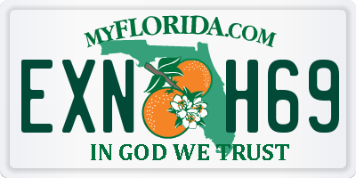 FL license plate EXNH69