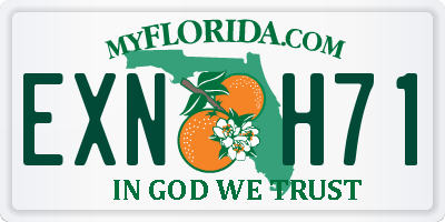FL license plate EXNH71