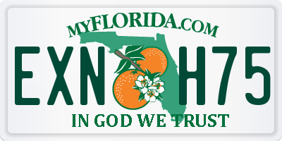 FL license plate EXNH75