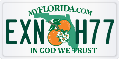 FL license plate EXNH77