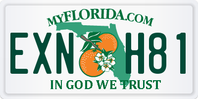 FL license plate EXNH81