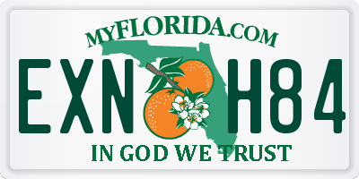 FL license plate EXNH84