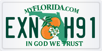 FL license plate EXNH91