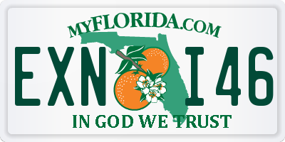 FL license plate EXNI46