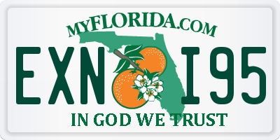 FL license plate EXNI95