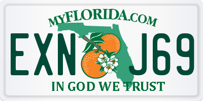 FL license plate EXNJ69