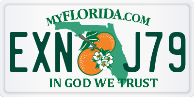 FL license plate EXNJ79