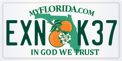 FL license plate EXNK37
