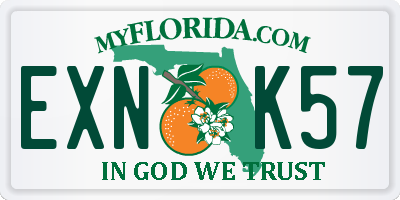 FL license plate EXNK57